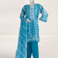 Liminal Green Stitched Suit - J. Junaid Jamshed