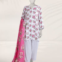 Viscose Multicolor Unstitched Suit - J. Junaid Jamshed