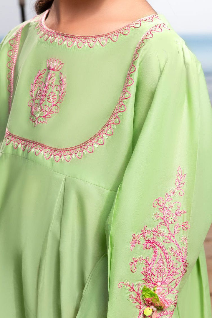 Lawn Green Kurti - J. Junaid Jamshed