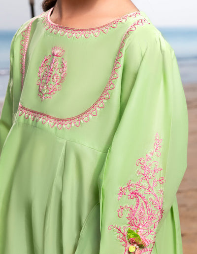 Lawn Green Kurti - J. Junaid Jamshed