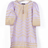 Lawn Purple Kurti - J. Junaid Jamshed
