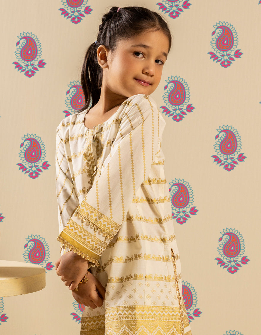 Lawn White Kurti - J. Junaid Jamshed