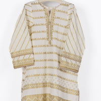 Lawn White Kurti - J. Junaid Jamshed