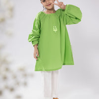 Lawn Green Kurti - J. Junaid Jamshed