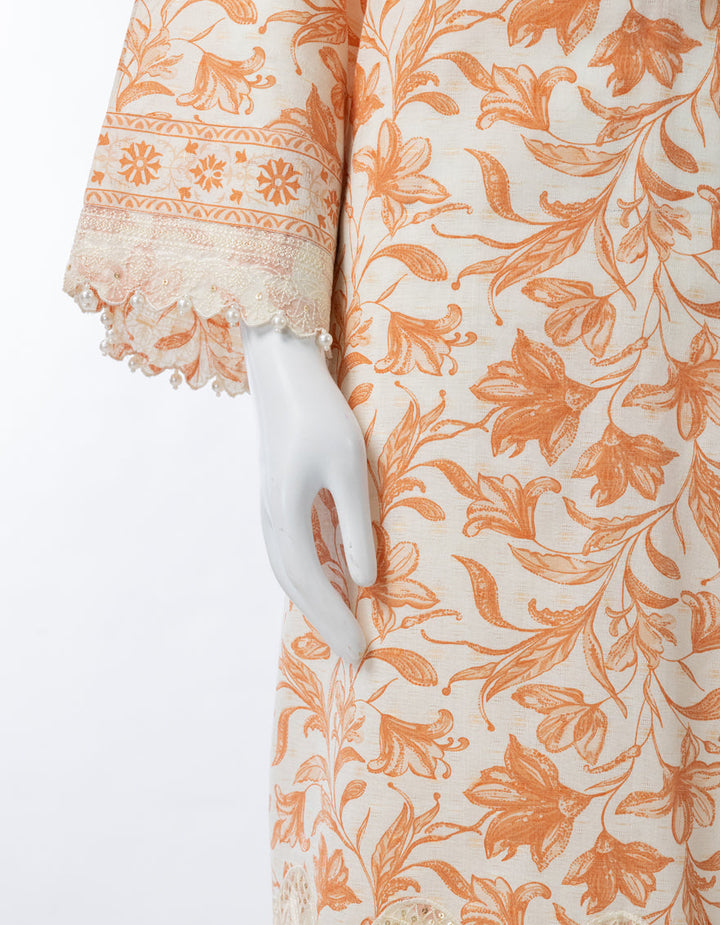 Lawn Multicolor Unstitched Suit - J. Junaid Jamshed