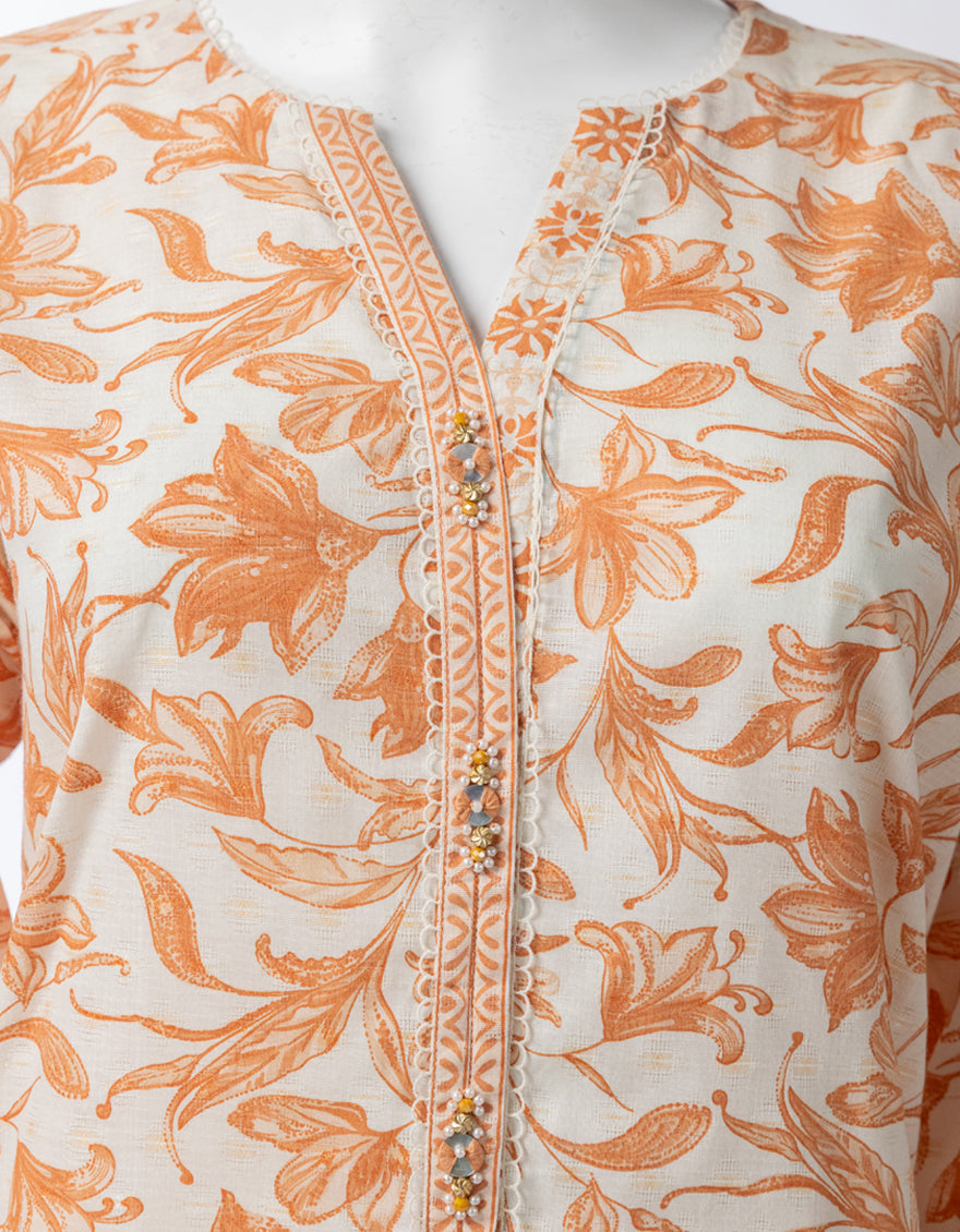 Lawn Multicolor Unstitched Suit - J. Junaid Jamshed