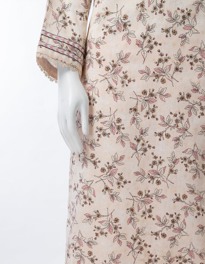 Lawn Multicolor Unstitched Suit - J. Junaid Jamshed