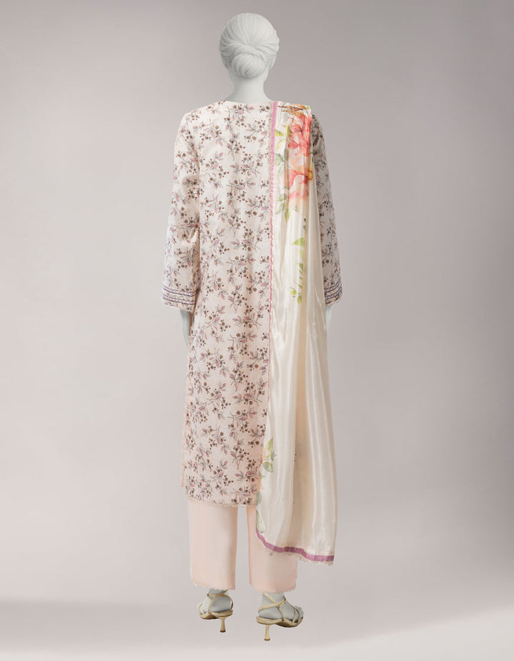 Lawn Multicolor Unstitched Suit - J. Junaid Jamshed