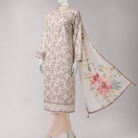 Lawn Multicolor Unstitched Suit - J. Junaid Jamshed