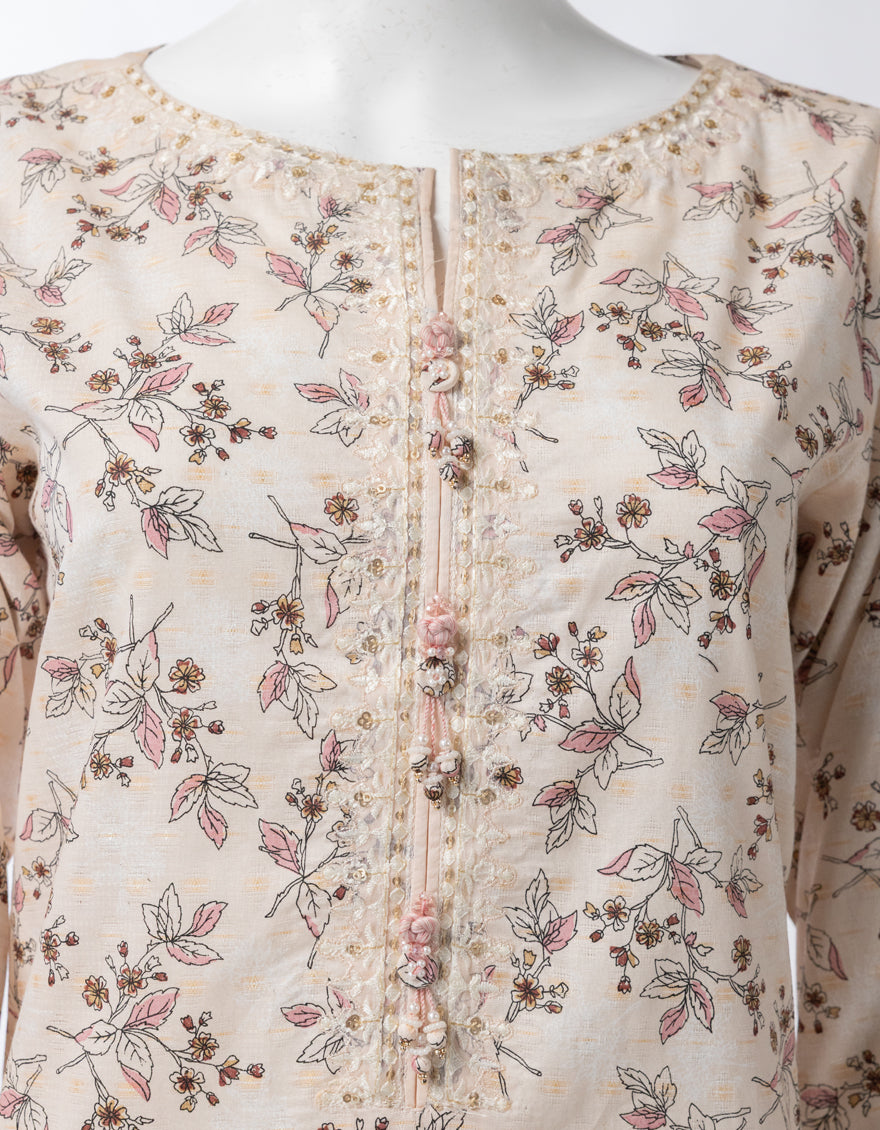 Lawn Multicolor Unstitched Suit - J. Junaid Jamshed