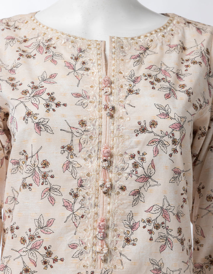 Lawn Multicolor Unstitched Suit - J. Junaid Jamshed