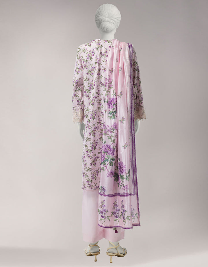 Lawn Multicolor Unstitched Suit - J. Junaid Jamshed