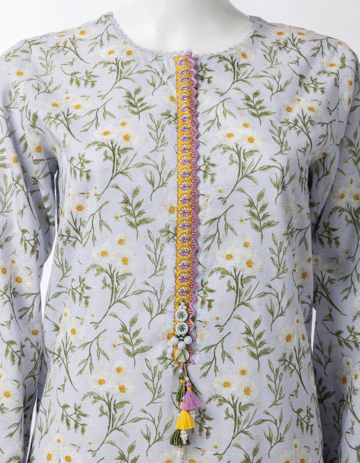 Lawn Multicolor Unstitched Suit - J. Junaid Jamshed