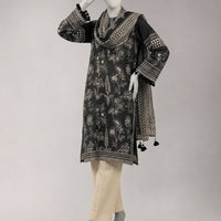 Lawn Multicolor Unstitched Suit - J. Junaid Jamshed