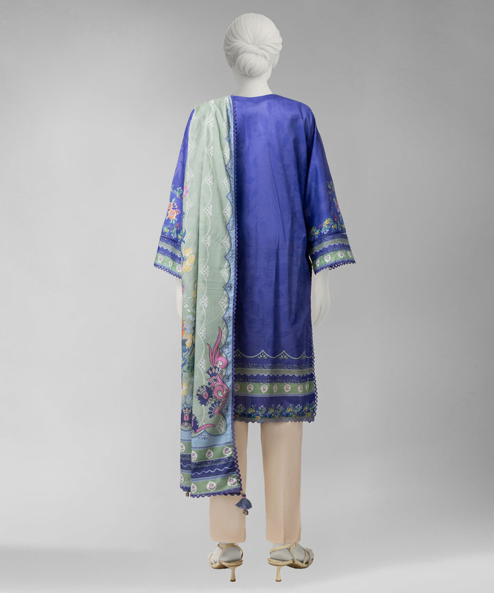 Liminal Purple Unstitched Suit - J. Junaid Jamshed