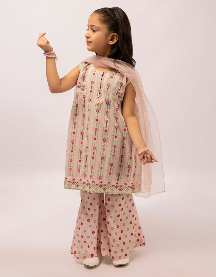 Lawn Pink Stitched Suit - J. Junaid Jamshed