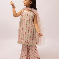 Lawn Pink Stitched Suit - J. Junaid Jamshed