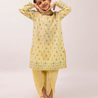 Lawn Yellow Stitched Suit - J. Junaid Jamshed