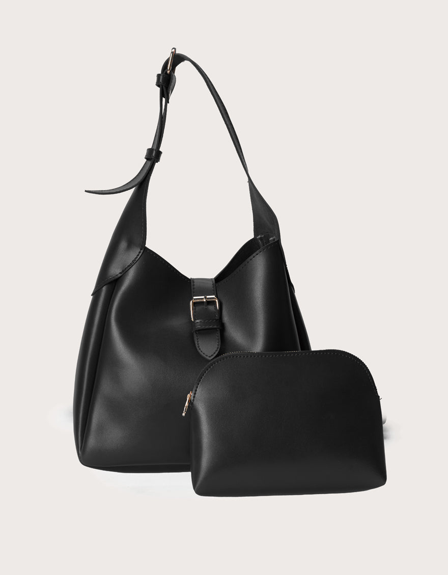 Rexine Black Bag - J. Junaid Jamshed