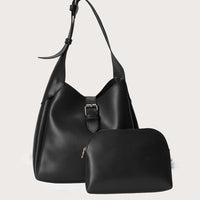 Rexine Black Bag - J. Junaid Jamshed