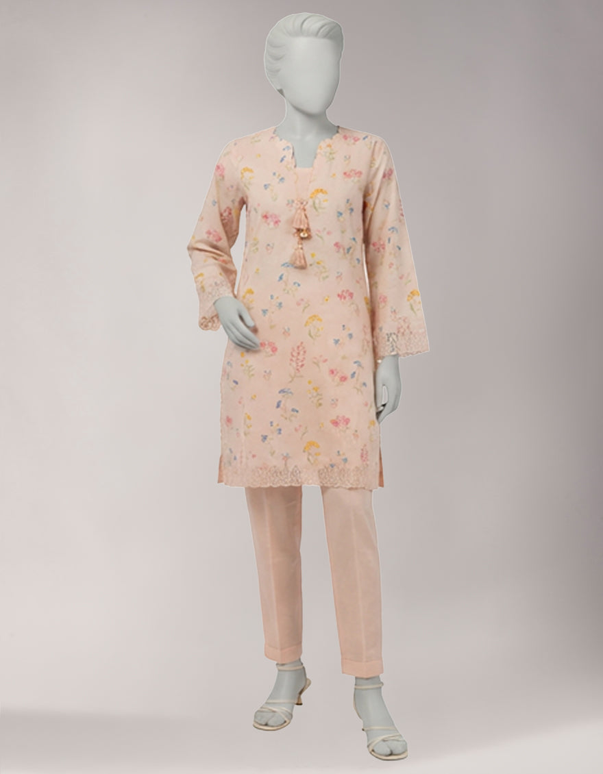 Lawn Multicolor Unstitched Suit - J. Junaid Jamshed