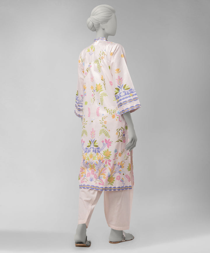Liminal Light Pink Unstitched Suit - J. Junaid Jamshed