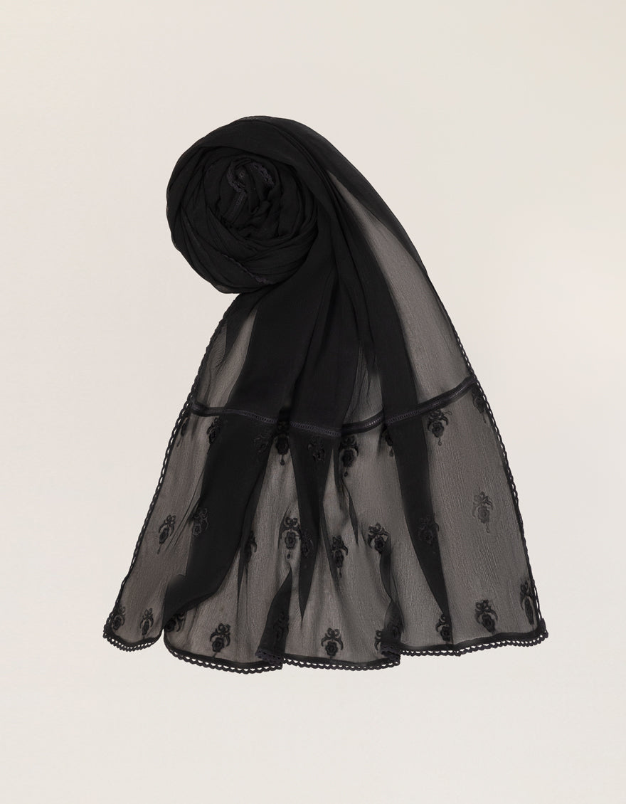 Black Dupatta - J. Junaid Jamshed