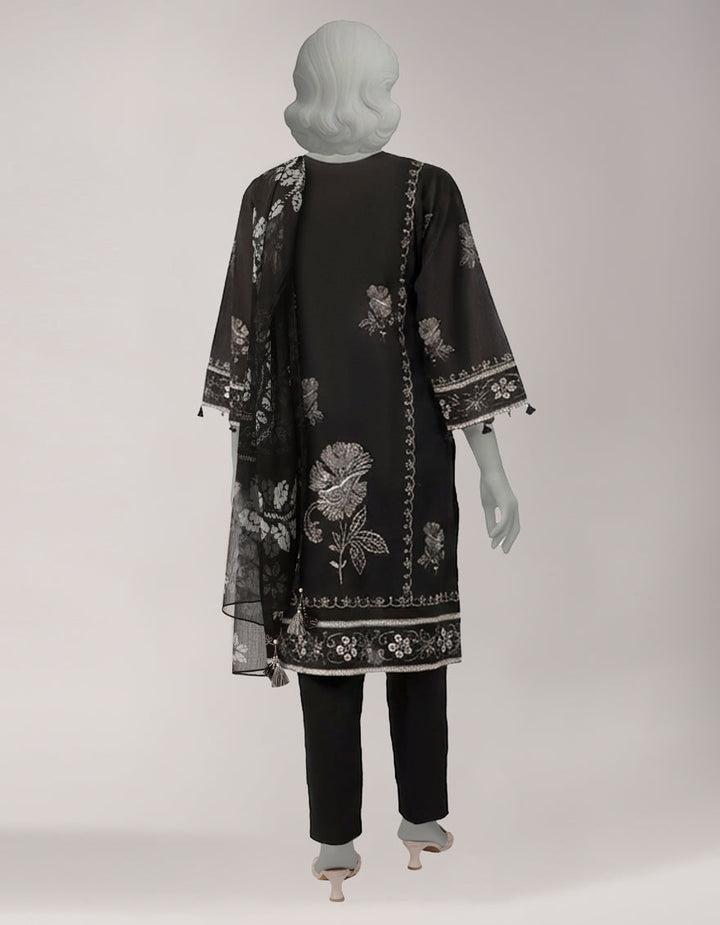 Lawn Multicolor Unstitched Suit - J. Junaid Jamshed