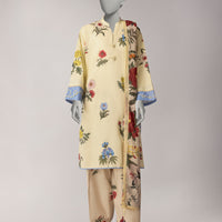 Cotton Viscose Multicolor Unstitched Suit - J. Junaid Jamshed