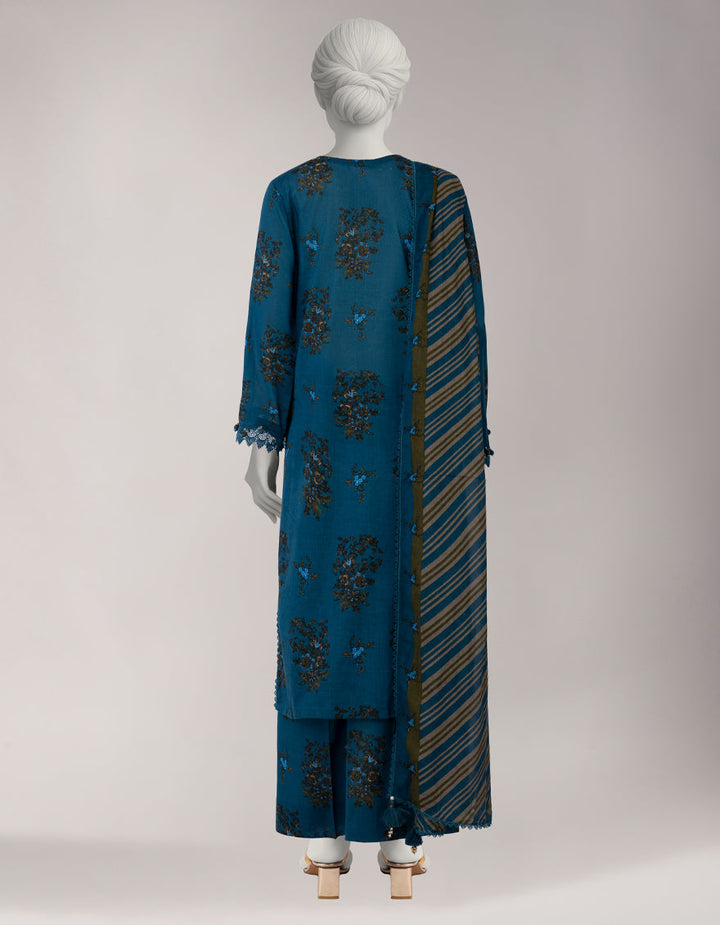 Lawn Multicolor Unstitched Suit - J. Junaid Jamshed