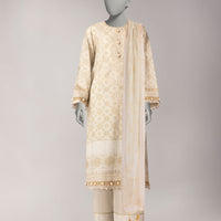 Lawn Multicolor Unstitched Suit - J. Junaid Jamshed