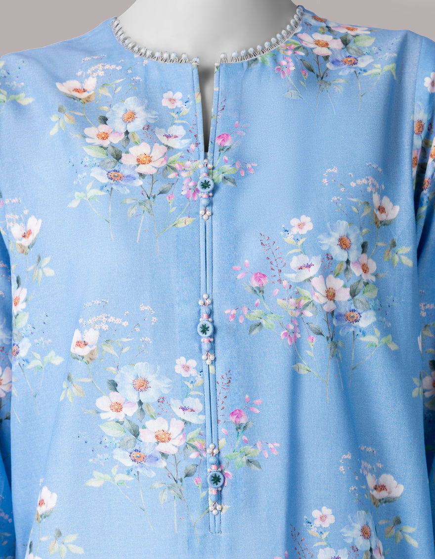 Lawn Multicolor Unstitched Suit - J. Junaid Jamshed