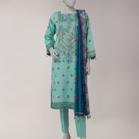 Lawn Multi Unstitched Suit - J. Junaid Jamshed