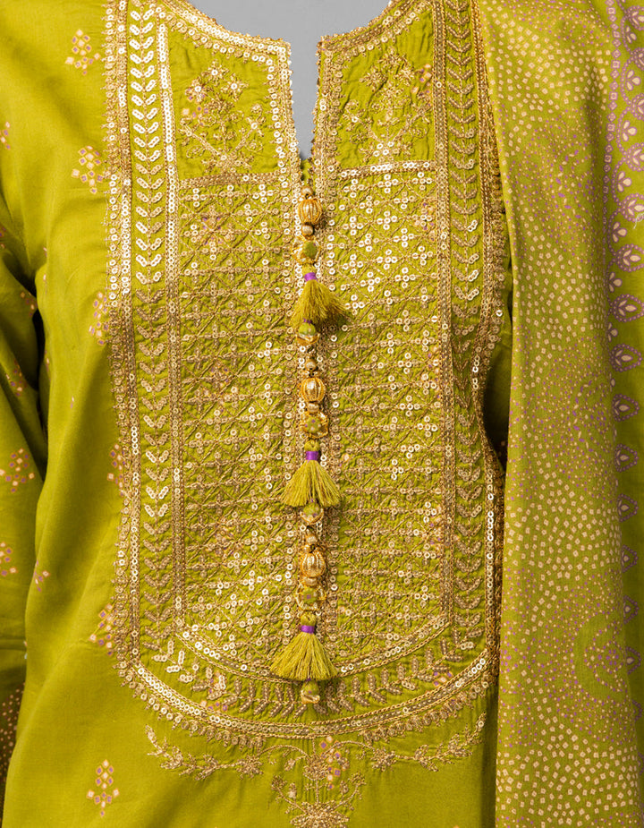 Lawn Multicolor Unstitched Suit - J. Junaid Jamshed