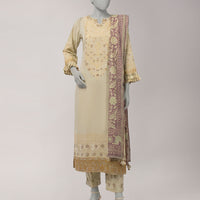 Lawn Multicolor Unstitched Suit - J. Junaid Jamshed