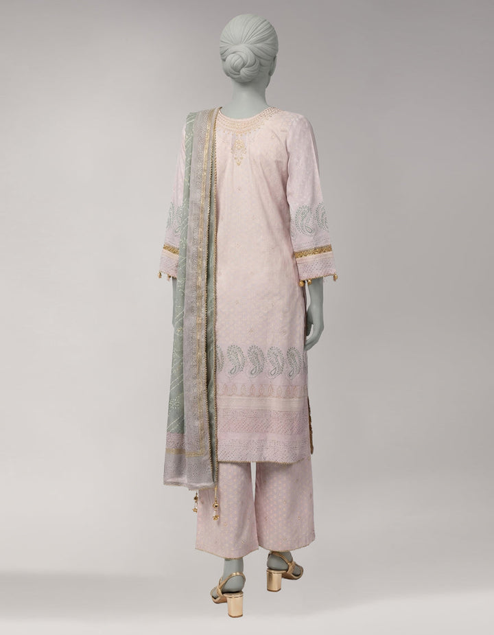 Lawn Multicolor Unstitched Suit - J. Junaid Jamshed