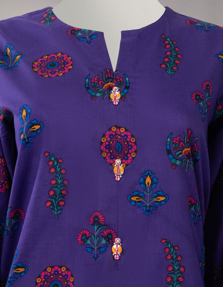 Lawn Multicolor Unstitched Suit - J. Junaid Jamshed