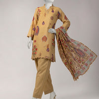 Lawn Multicolor Unstitched Suit - J. Junaid Jamshed