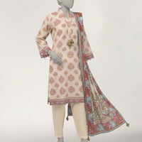 Lawn Multicolor Unstitched Suit - J. Junaid Jamshed