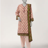 Lawn Multicolor Unstitched Suit - J. Junaid Jamshed