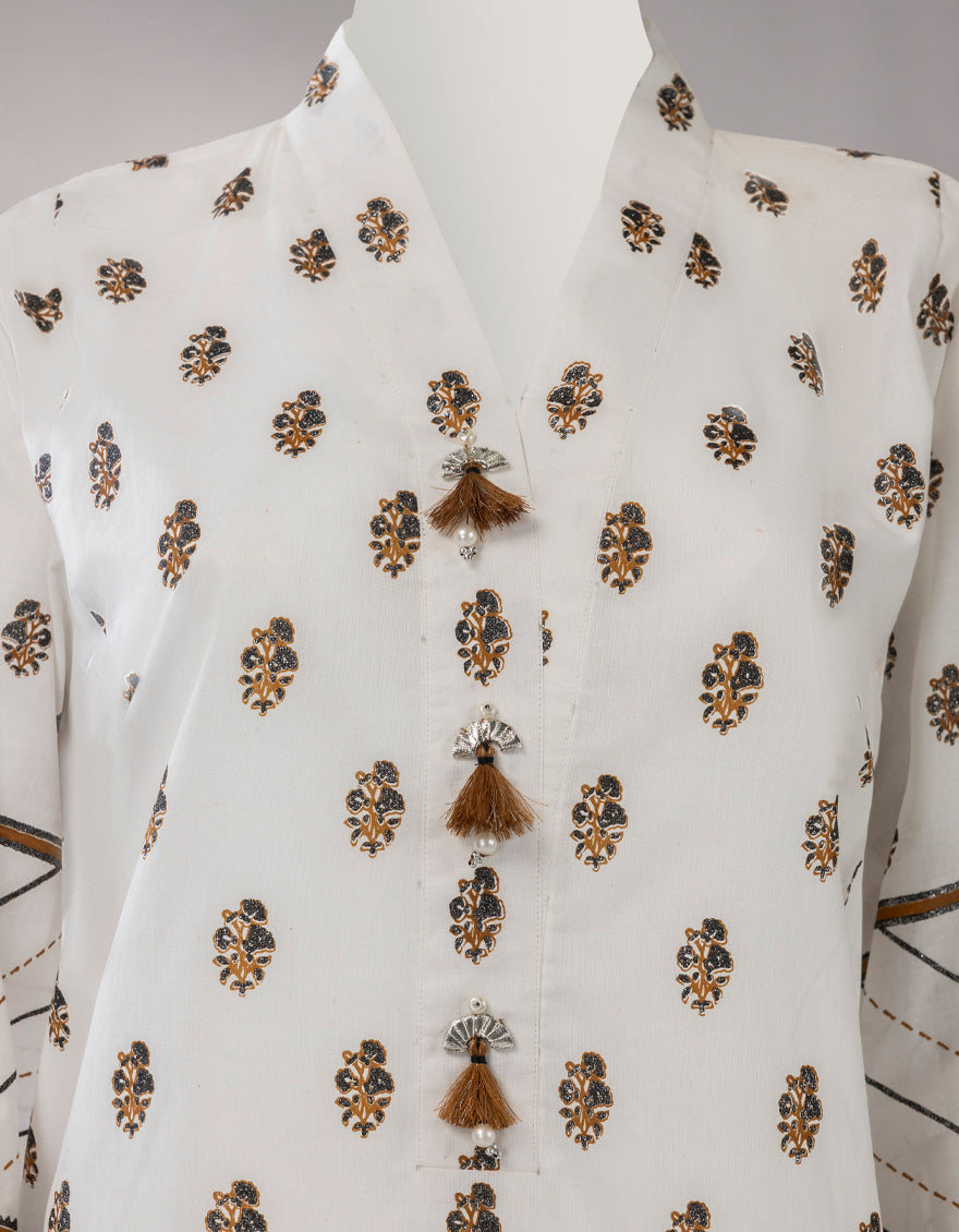 Lawn Multicolor Unstitched Suit - J. Junaid Jamshed