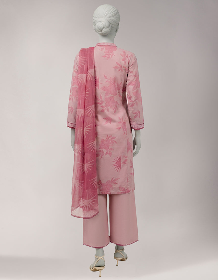 Lawn Multicolor Unstitched Suit - J. Junaid Jamshed