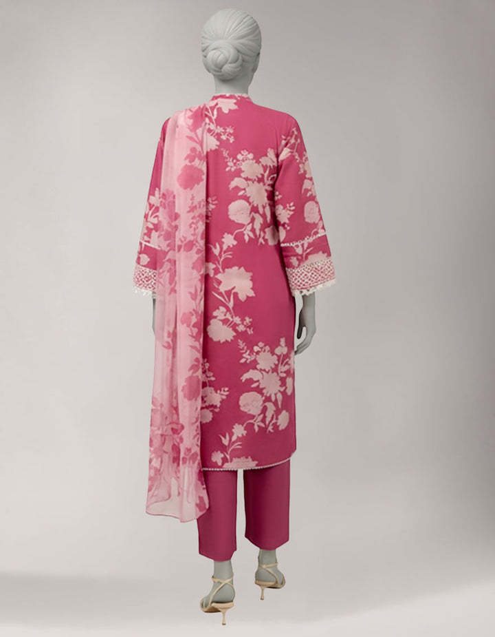 Lawn Multicolor Unstitched Suit - J. Junaid Jamshed