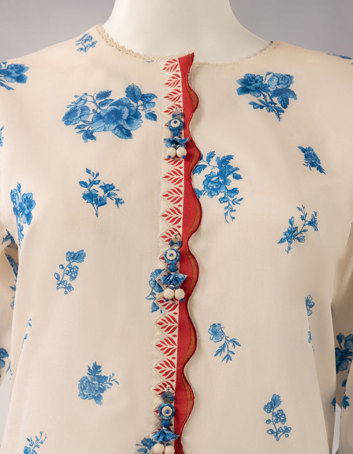 Lawn Multicolor Unstitched Suit - J. Junaid Jamshed