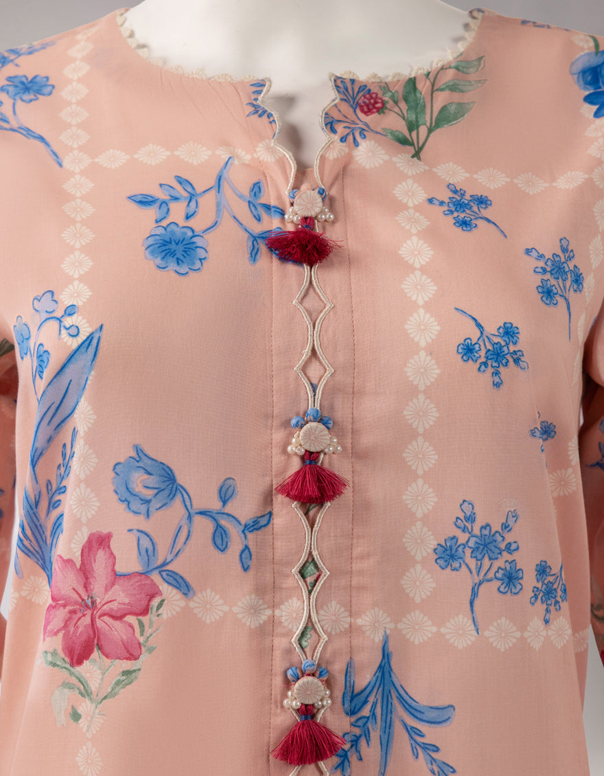 Lawn Multicolor Unstitched Suit - J. Junaid Jamshed