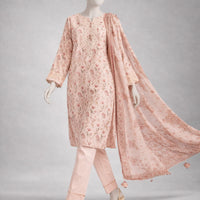 Lawn Multicolor Unstitched Suit - J. Junaid Jamshed