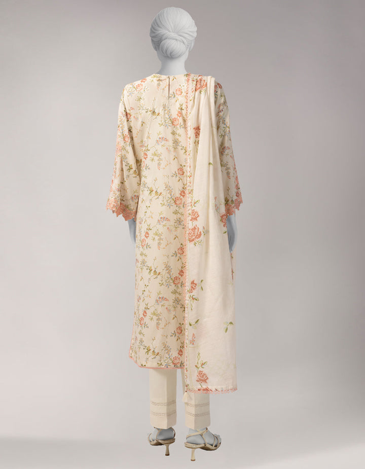 Lawn Multicolor Unstitched Suit - J. Junaid Jamshed