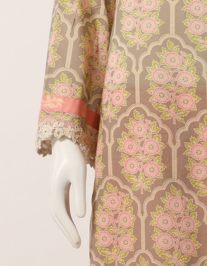 Lawn Multicolor Unstitched Suit - J. Junaid Jamshed