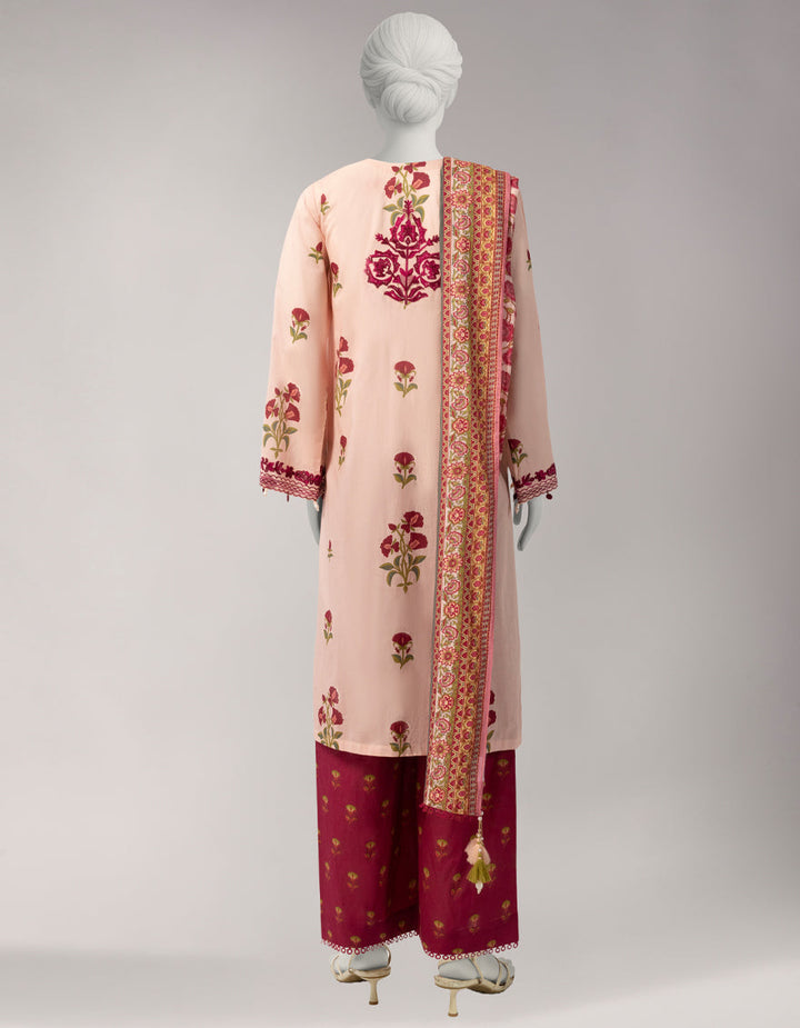 Lawn Multicolor Unstitched Suit - J. Junaid Jamshed