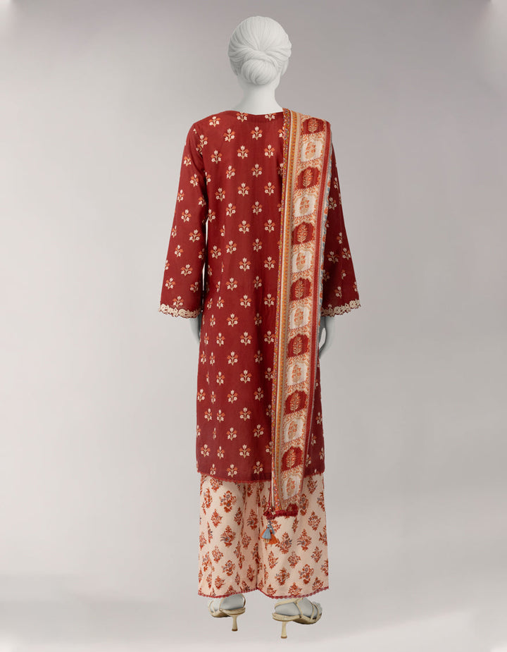 Lawn Multicolor Unstitched Suit - J. Junaid Jamshed